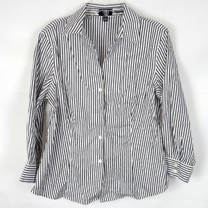 Jones New York Button-Down Shirt Womens S Work Office Business Going Out Casual